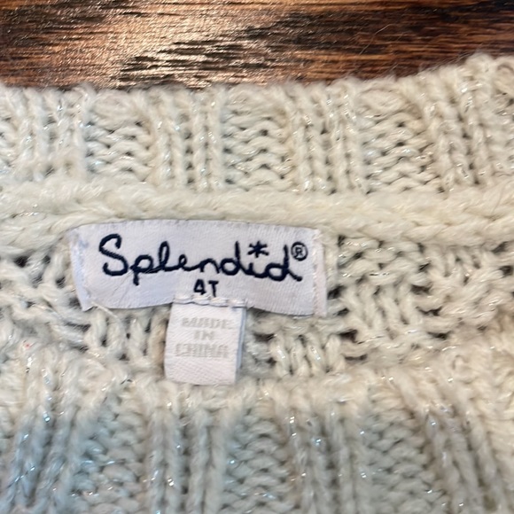 Splendid Sweeter Dress, Beige with metallic shimmer, 4T. (173) - Picture 11 of 12